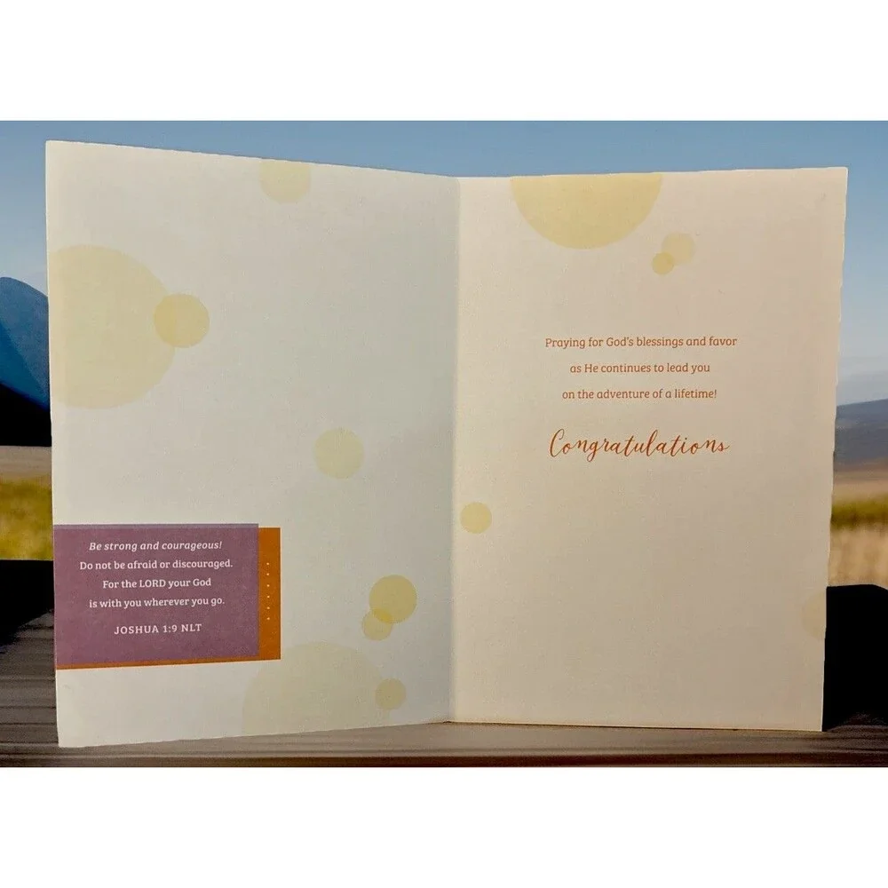 DaySpring Unused High School Graduation Greeting Card Religious God Bless Joshua